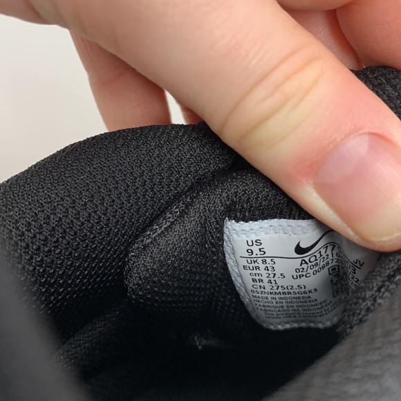 NWOT Nike Mens Ebernon Low Black Shoes - Picture 7 of 7